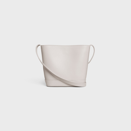 MINI BUCKET CUIR TRIOMPHE IN SMOOTH CALFSKIN CHALK - Image 3